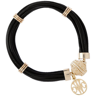 Clara Williams Company-Aspen Leather Black Bracelet-shop-silver-creek-com.myshopify.com