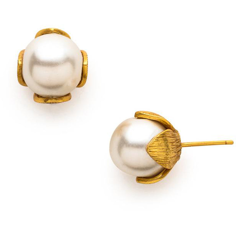 Julie Vos-Julie Vos Gold Pearl Lg Earing-shop-silver-creek-com.myshopify.com