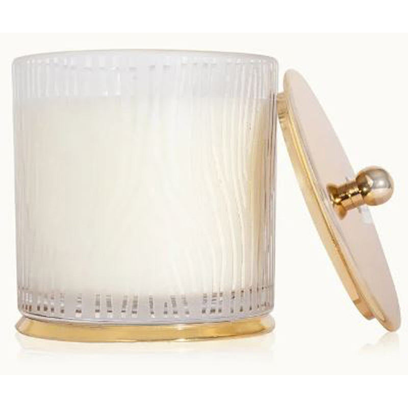 Frasier Fir Large Frosted Wood Grain Candle
