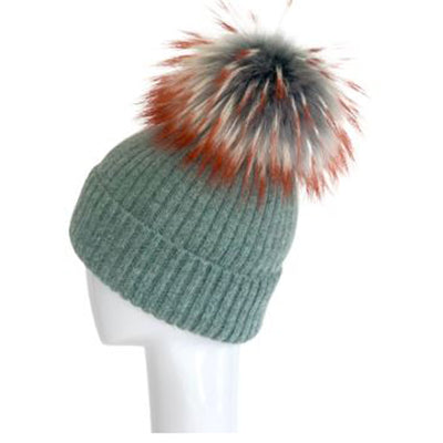 Mohair Wool Pom Hat