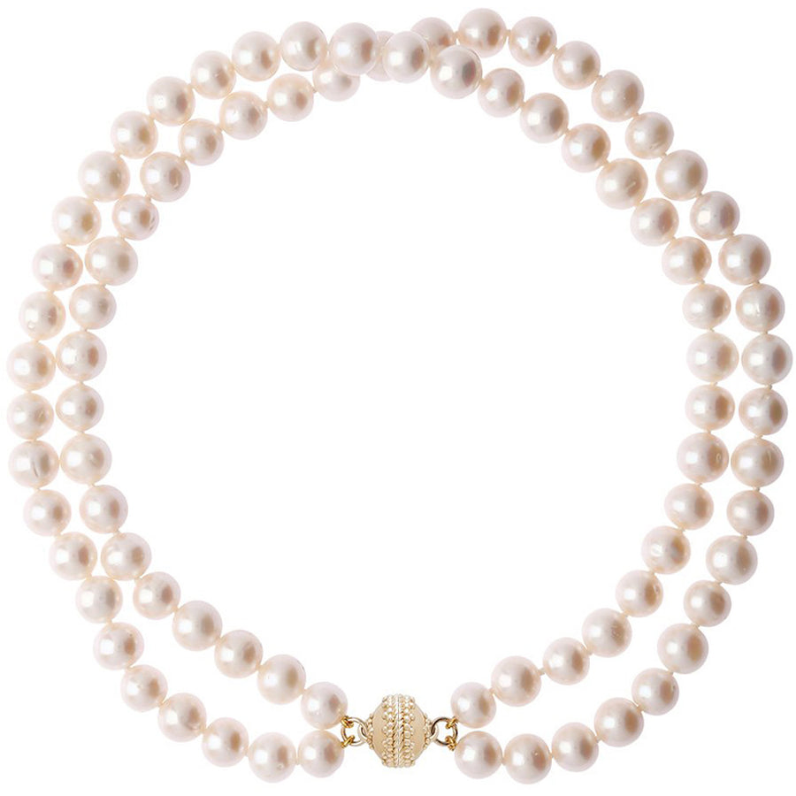 Clara Williams Company-CW FW White Potato Pearl Neck-shop-silver-creek-com.myshopify.com
