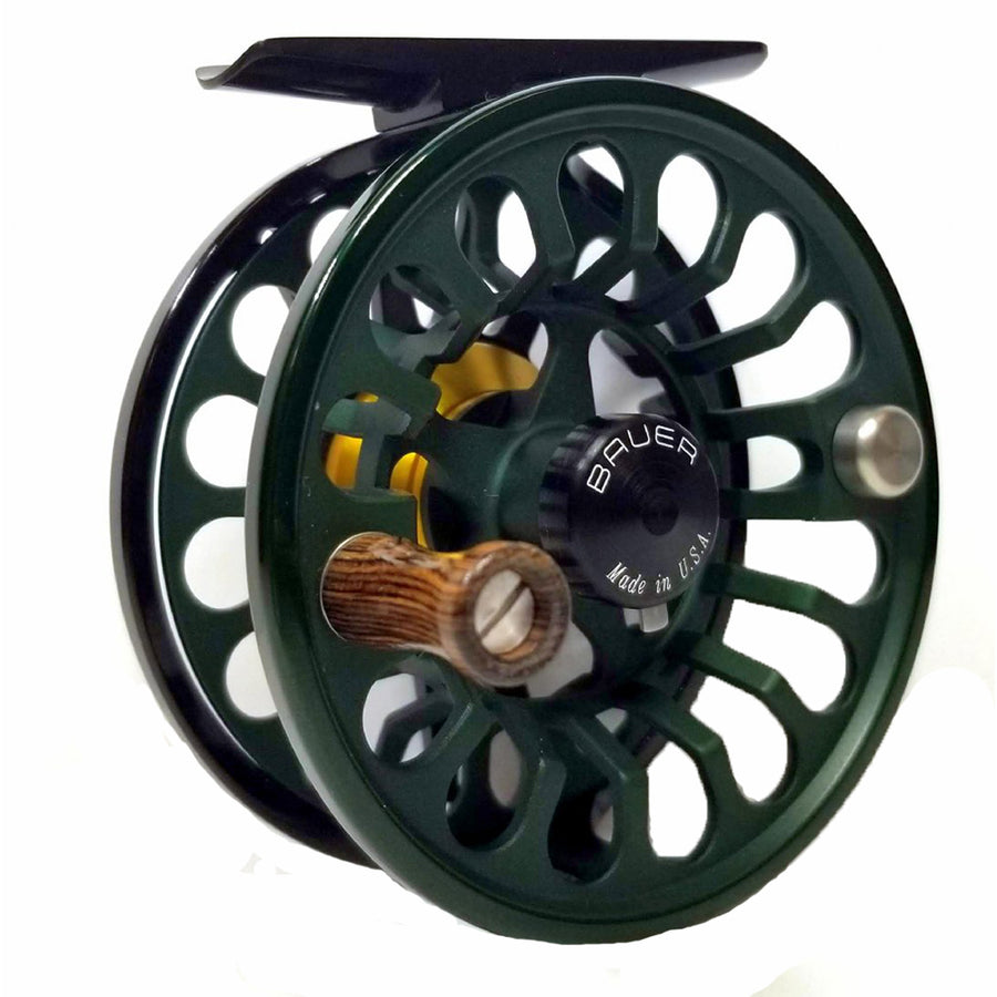 bauer rx 3 fly reel Bauer RX3 Dark Green Reel – Silver Creek Outfitters