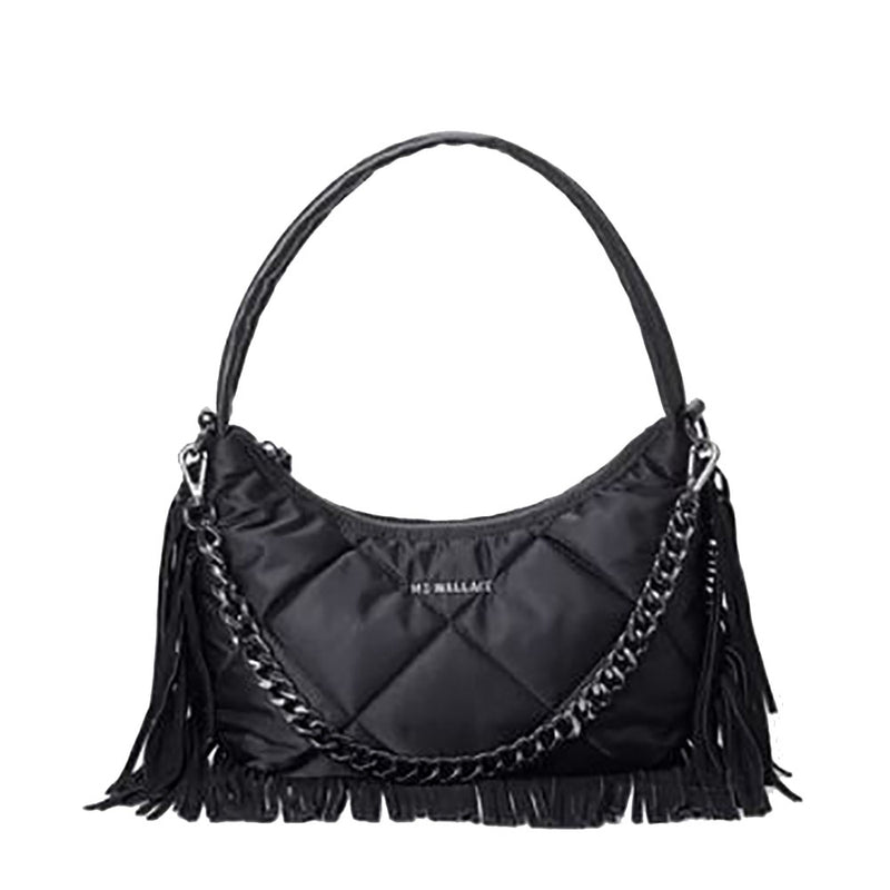 Fringe Quilted Small Bowery Shoulder Bag