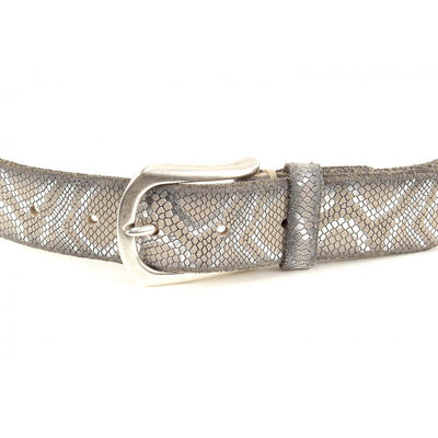 B. Belts Leather Snake Belt shop-silver-creek-com.myshopify.com