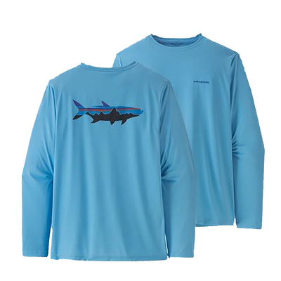 M's L/S Cap Cool Fish Shirt